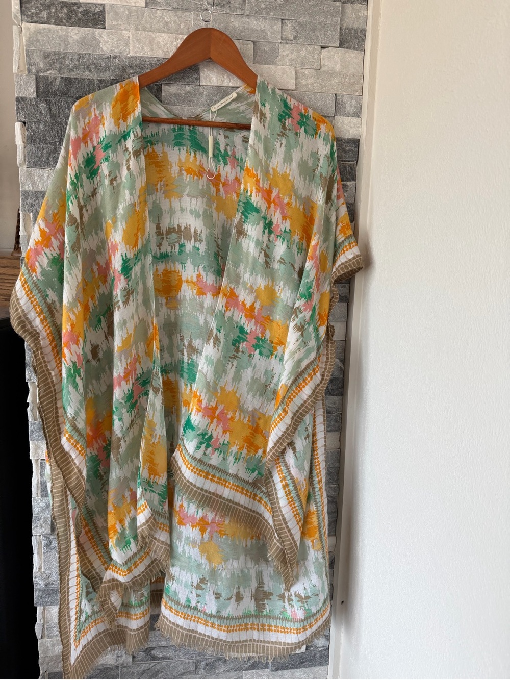 Women’s DO EVERYTHING IN LOVE Open Front Kimono-One Size